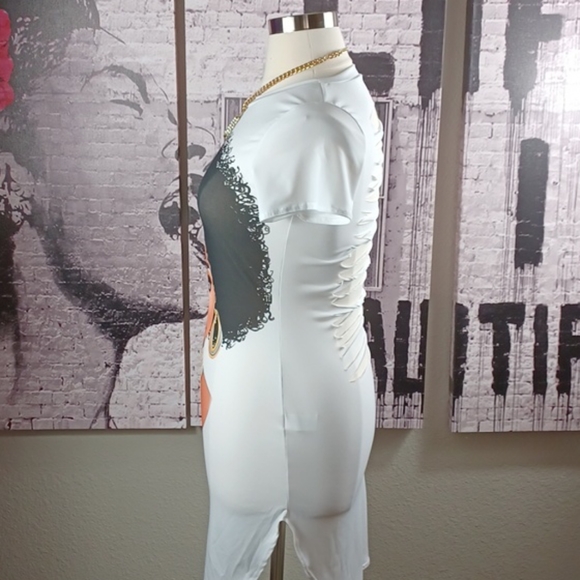 🎉HOST PICK 🎉 Black Goddess Ripped Back Dress - Picture 2 of 5